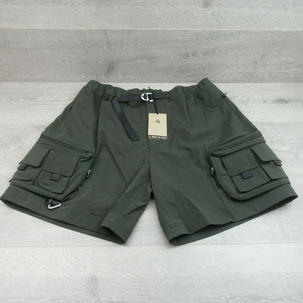 Nike ACG Cargo Shorts Mens Size Large Sequoia Hiking Camping NEW - Picture 3 of 11